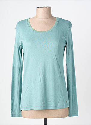 Tricou mâneci lungi mâneci lungi verde C'EST BEAU LA VIE femeie