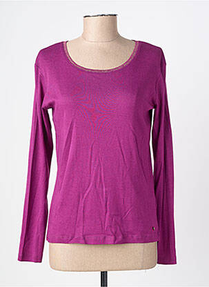 Tricou mâneci lungi mâneci lungi violet C'EST BEAU LA VIE femeie