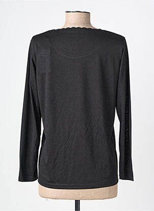Tricou mâneci lungi mâneci lungi negru C'EST BEAU LA VIE femeie