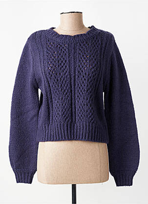 Pulover elasticitate mâneci lungi violet C'EST BEAU LA VIE femeie