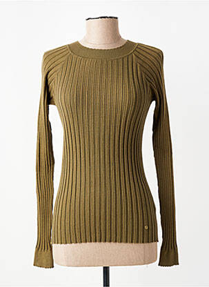 Pulover elasticitate mâneci lungi verde C'EST BEAU LA VIE femeie