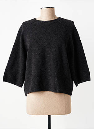 Pulover elasticitate mâneci 3/4 negru C'EST BEAU LA VIE femeie