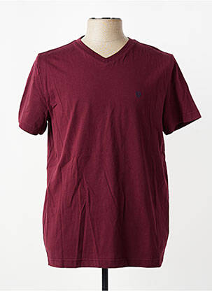 Tricou elasticitate mâneci scurte roșu CAMBRIDGE bărbat