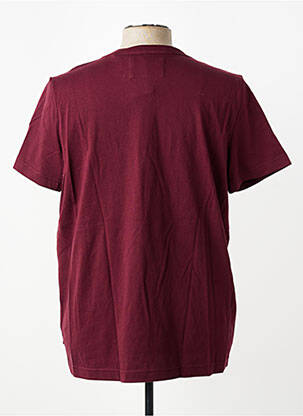 Tricou elasticitate mâneci scurte roșu CAMBRIDGE bărbat