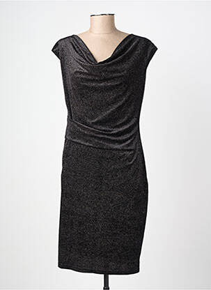 Rochie midi mâneci scurte mâneci scurte negru MOLLY BRACKEN femeie