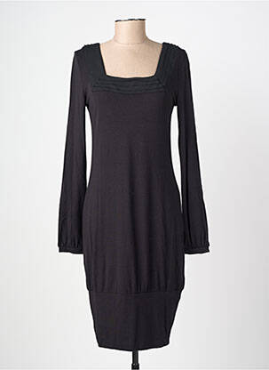 Rochie midi mâneci lungi mâneci lungi negru GUESS BY MARCIANO femeie