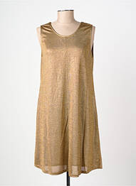 Rochie midi fără mâneci fără mâneci auriu MOLLY BRACKEN femeie
