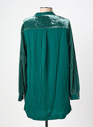 Cămașă croială dreaptă mâneci lungi verde WHITE STUFF femeie