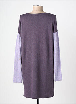 Pulover tunică guler rotund mâneci lungi violet WHITE STUFF femeie