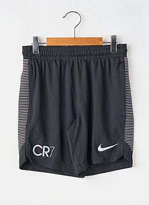 Șort țesătură poplin talie elastică negru NIKE băiat