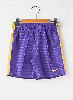 Șort țesătură poplin talie elastică violet NIKE copil