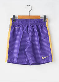 Șort țesătură poplin talie elastică violet NIKE copil