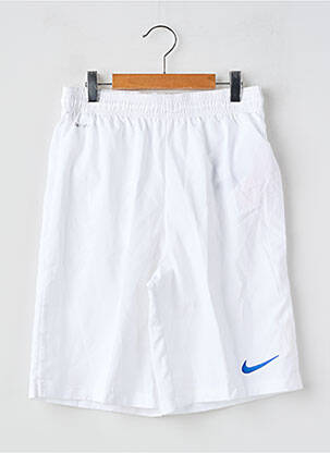 Șort croială dreaptă talie elastică alb NIKE copil