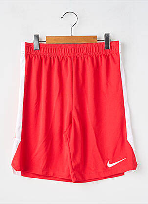 Șort țesătură poplin talie elastică roșu NIKE copil