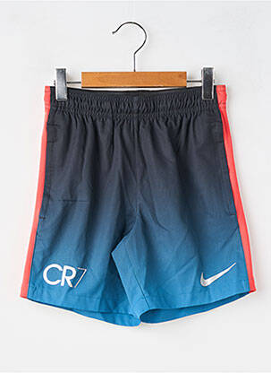 Șort serigrafie flockată talie elastică albastru NIKE copil