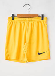 Șort țesătură poplin talie elastică galben NIKE copil