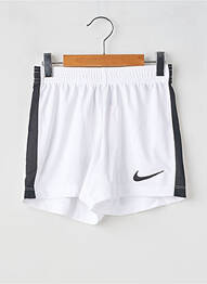 Șort țesătură poplin talie elastică alb NIKE copil