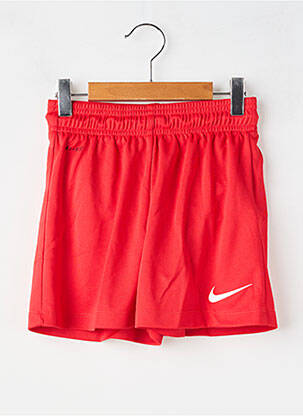 Șort țesătură poplin talie elastică roșu NIKE copil