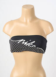 Sutien de costum de baie elasticitate top bentiță negru NIKE femeie