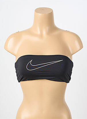 Sutien de costum de baie top bentiță top bentiță negru NIKE femeie