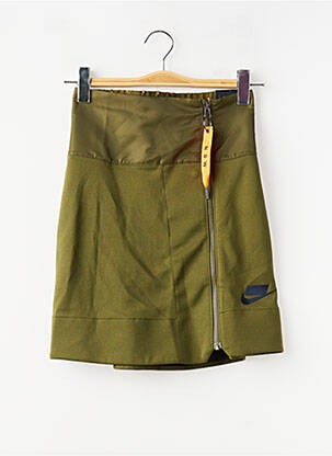 Fustă scurtă căptușeală verde NIKE femeie
