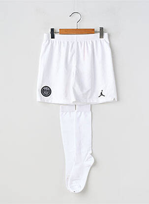 Șort croială dreaptă talie elastică alb NIKE băiat