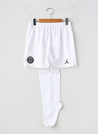 Șort sport fotbal talie elastică alb NIKE băiat