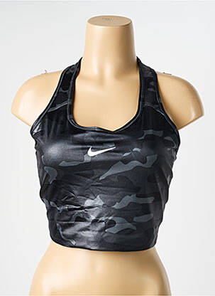 Sutien efect material satinat sutiene gri NIKE femeie