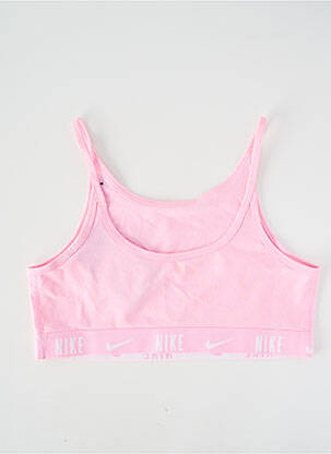 Sutien țesătură poplin roz NIKE fată
