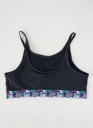 Sutien țesătură poplin negru NIKE fată