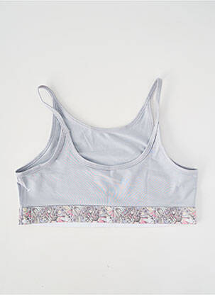 Sutien țesătură poplin gri NIKE fată