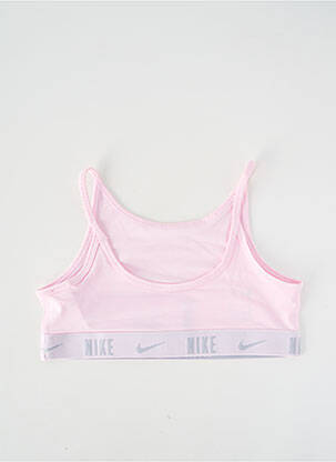 Sutien țesătură poplin roz NIKE fată