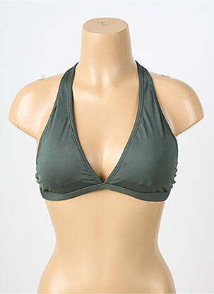 Sutien de costum de baie elasticitate sutien cu susținere înaltă și burete detașabil verde NIKE femeie