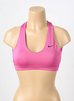 Sutien efect material satinat sutiene roz NIKE femeie