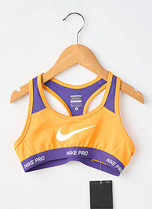 Sutien sport multisport portocalie NIKE fată