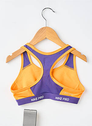 Sutien elasticitate portocalie NIKE fată