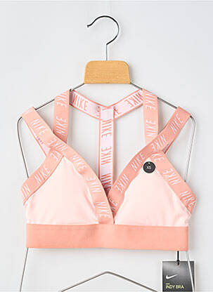 Sutien efect material satinat sutiene roz NIKE femeie