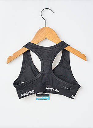 Sutien elasticitate negru NIKE fată