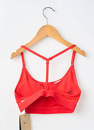 Sutien efect material satinat sutiene portocalie NIKE femeie