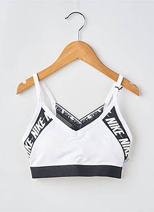 Sutien fără armatură sutiene alb NIKE femeie