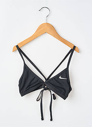 Sutien de costum de baie elasticitate negru NIKE fată