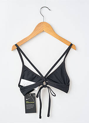 Sutien de costum de baie elasticitate negru NIKE fată