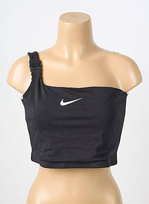 Top elasticitate fără mâneci negru NIKE femeie