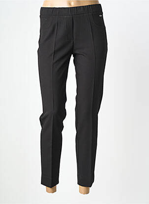 Pantalon 7/8 elasticitate mărime normală negru TELMAIL femeie