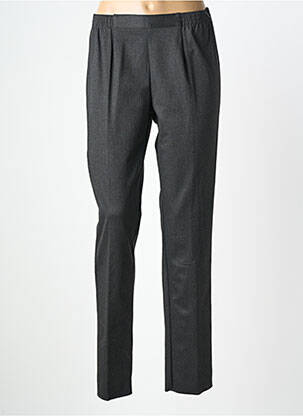 Pantalon slim talie elastică mărime normală gri GEVANA femeie