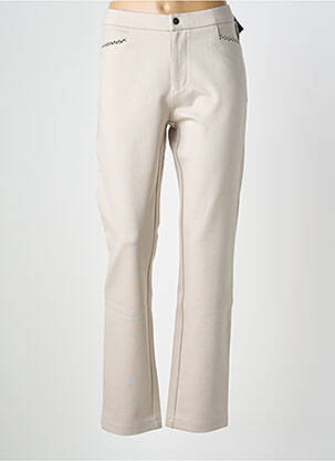 Pantalon slim elasticitate mărime normală bej WALTRON femeie