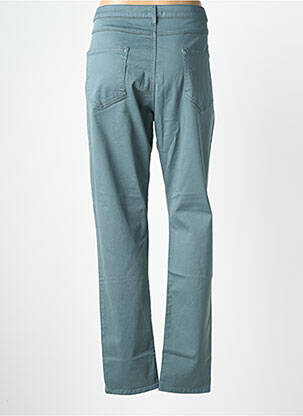 Pantalon slim țesătură poplin mărime normală verde KANOPE femeie