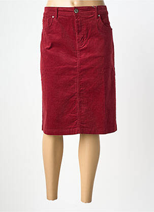 Fustă midi elasticitate roșu GEVANA femeie