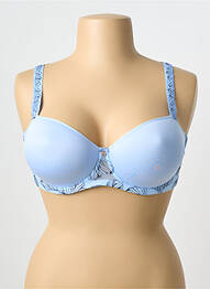 Sutien efect material satinat top sutien modelat albastru FLORALE BY TRIUMPH femeie