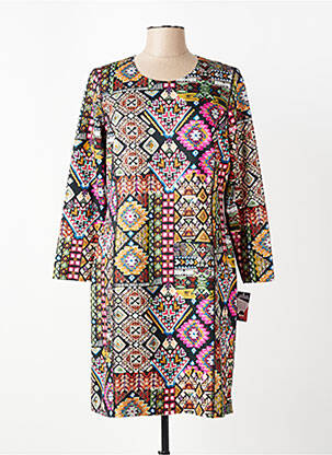 Rochie scurtă mâneci 3/4 mâneci 3/4 negru !OHO! femeie
